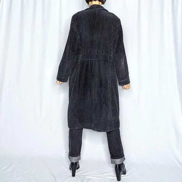 🛑 SOLD 🛑 Wide wale corduroy long vintage jacket - Picture 4 of 8